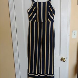 Blue Stripped Jumpsuit